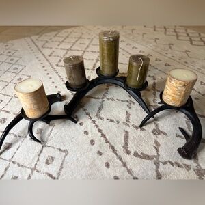 3 Antler Candle Holders